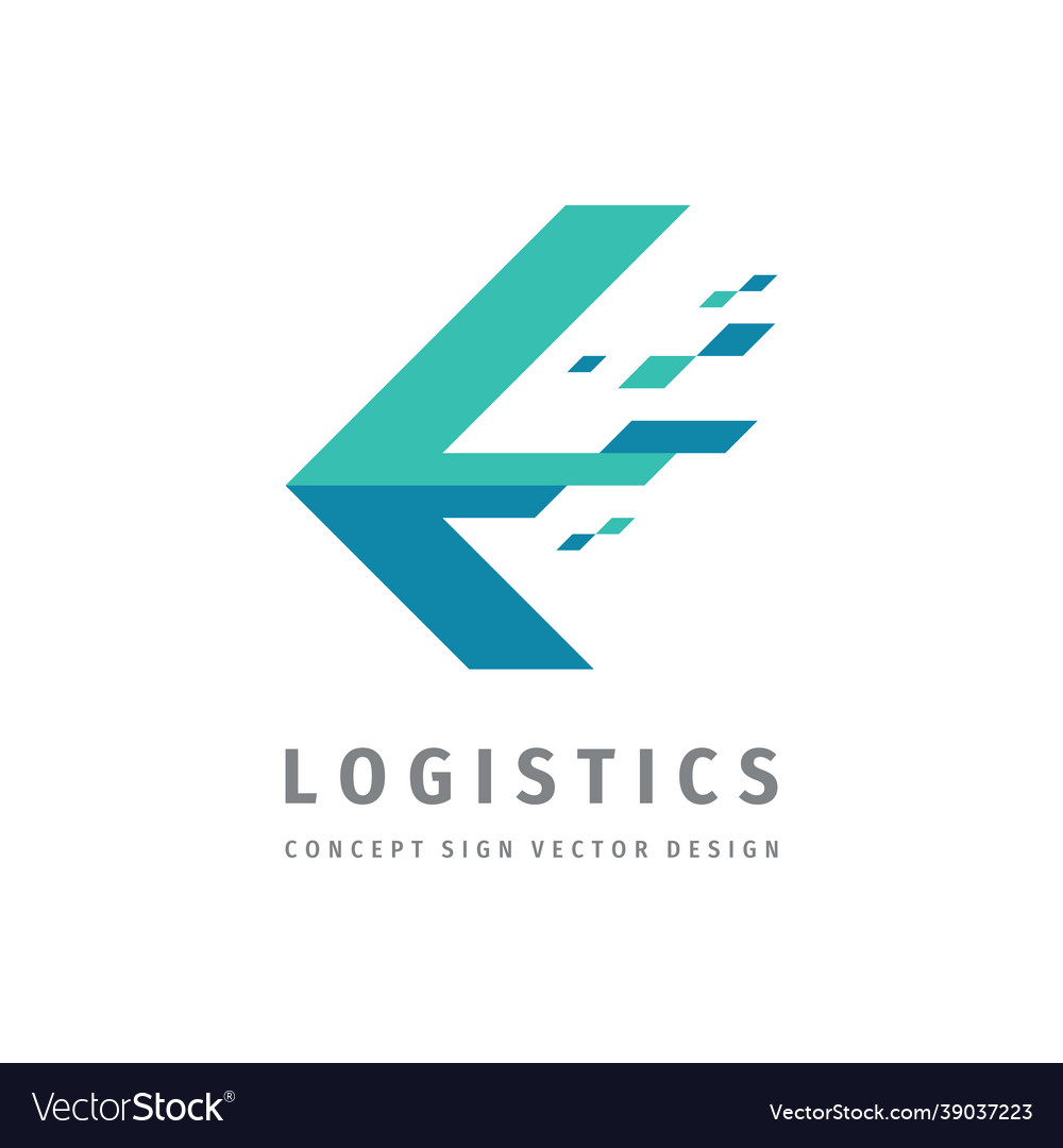 Logistic Company - Concept Business Logo Template Vector Image