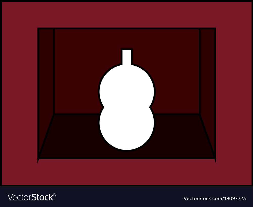 Shelf with decorative objects