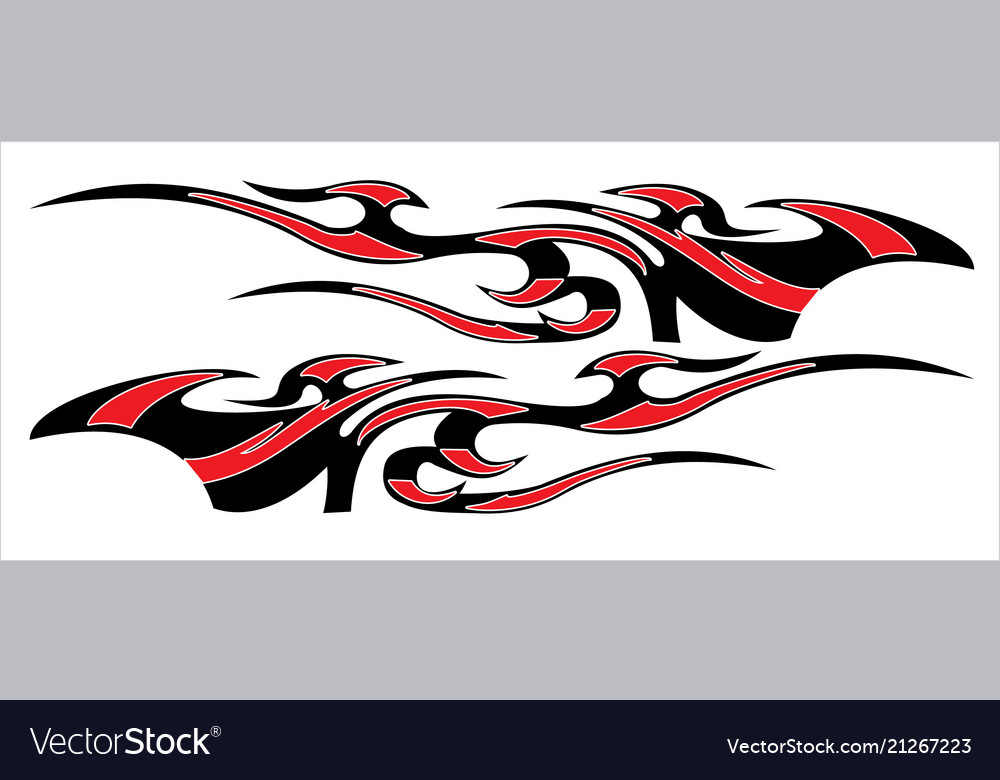 Vehicle Graphics Stripe Art Royalty Free Vector Image