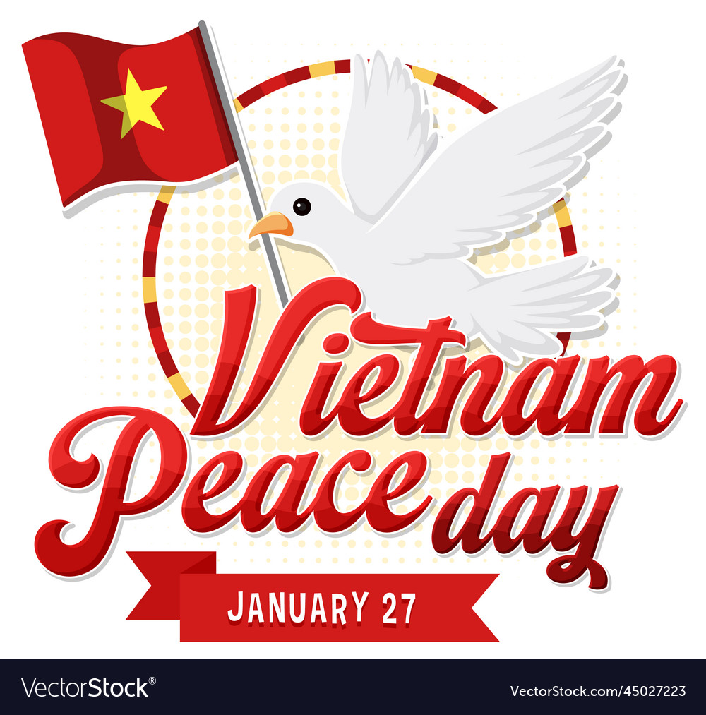 Vietnam peace day banner Royalty Free Vector Image