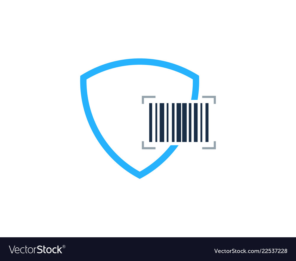 Guard barcode logo icon design