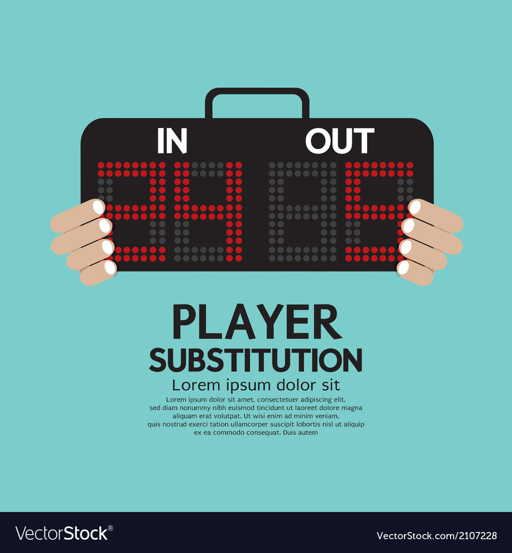 Player substitution sport