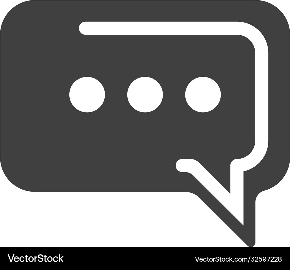 Speech bubble icon logo Royalty Free Vector Image