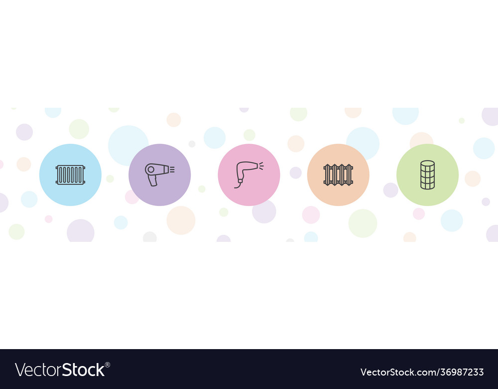 5 dryer icons