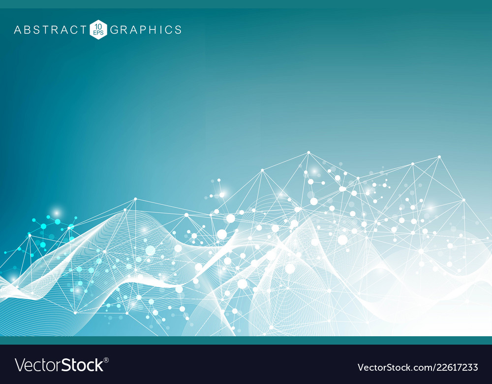 Big data visualization background modern Vector Image Big data visualization background modern