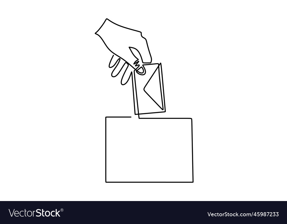Continuous single line of left hand inserting