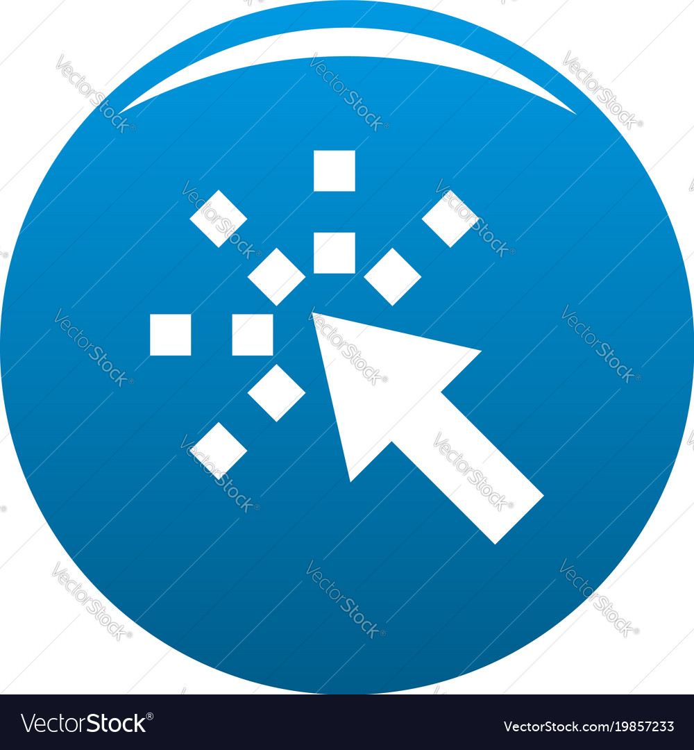 Cursor internet icon blue