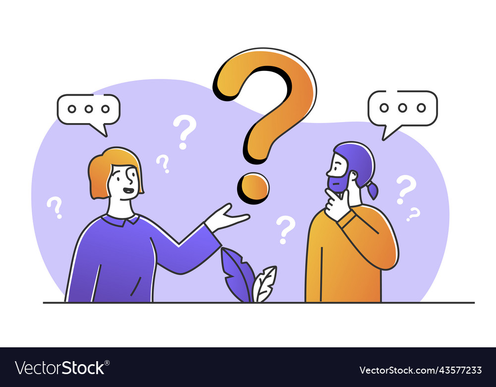 Man Answers Question - Concept Art