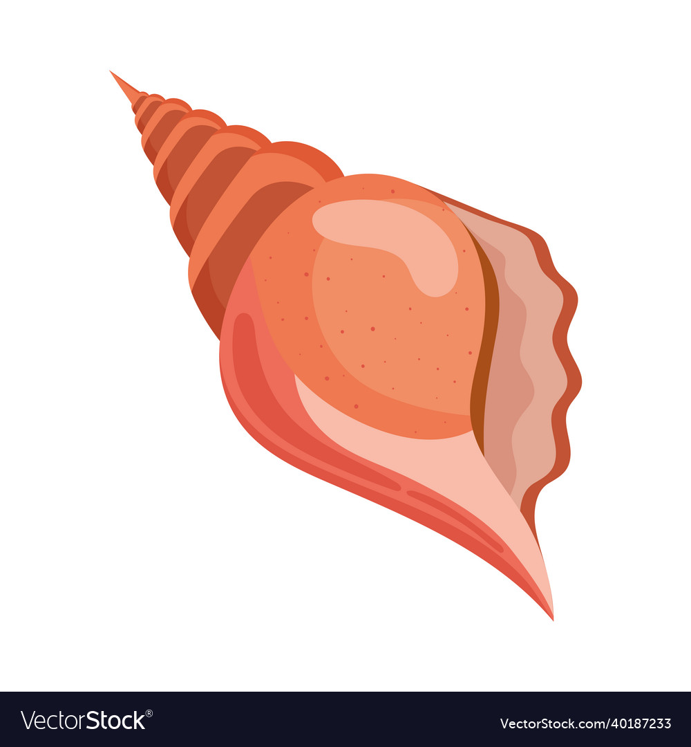 Red triangular shell