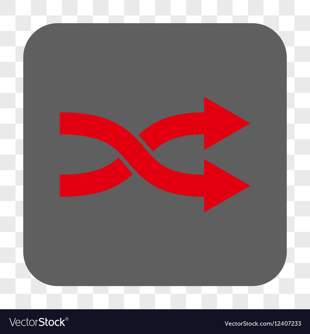 Shuffle arrows right rounded square button