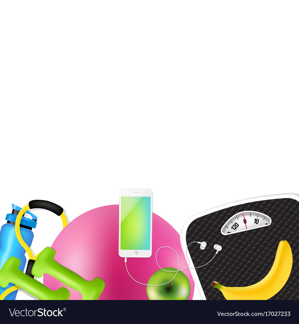 Sport fitness frame Royalty Free Vector Image - VectorStock