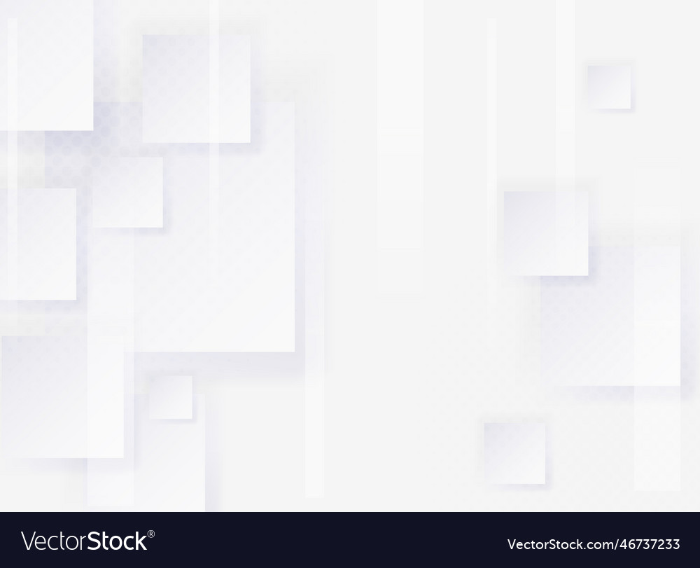 White abstract background with squares