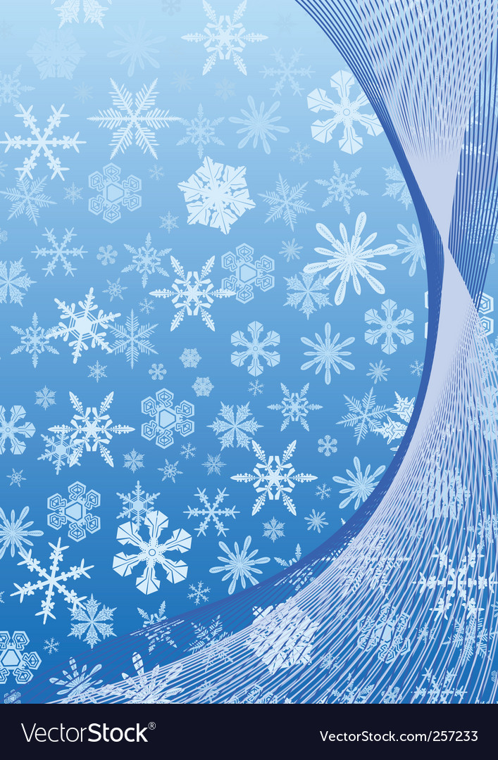 Winter Snowflake Abstract Background