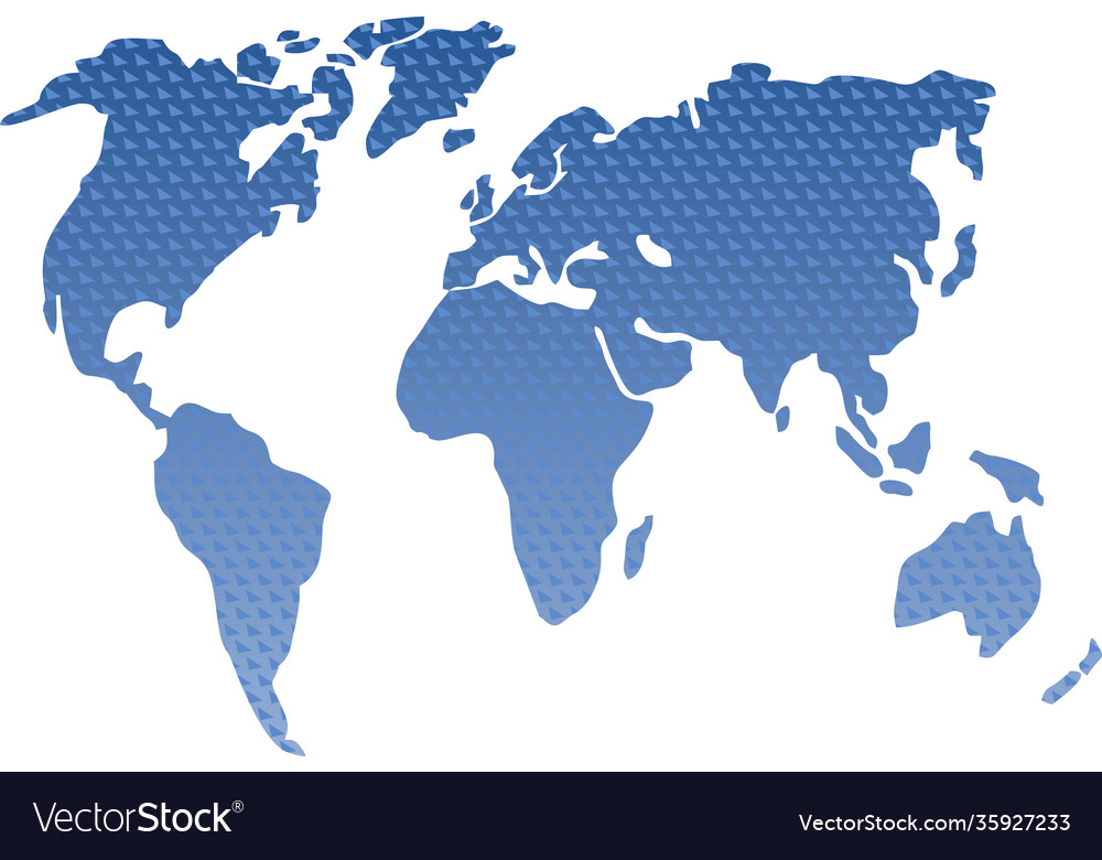 World map isolated on white background Royalty Free Vector