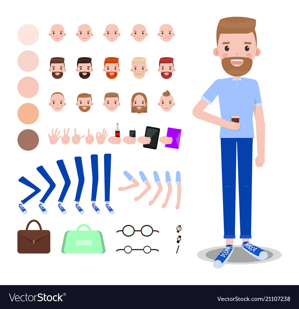 Premium Vector  Builder man character design illustration