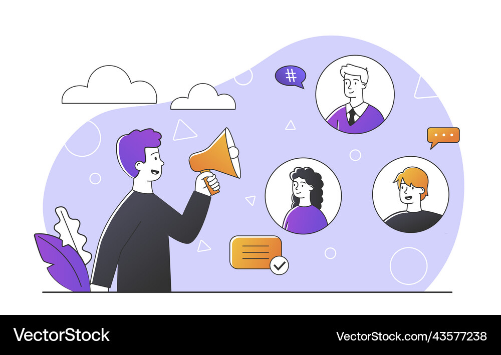 Concept of communication Royalty Free Vector Image