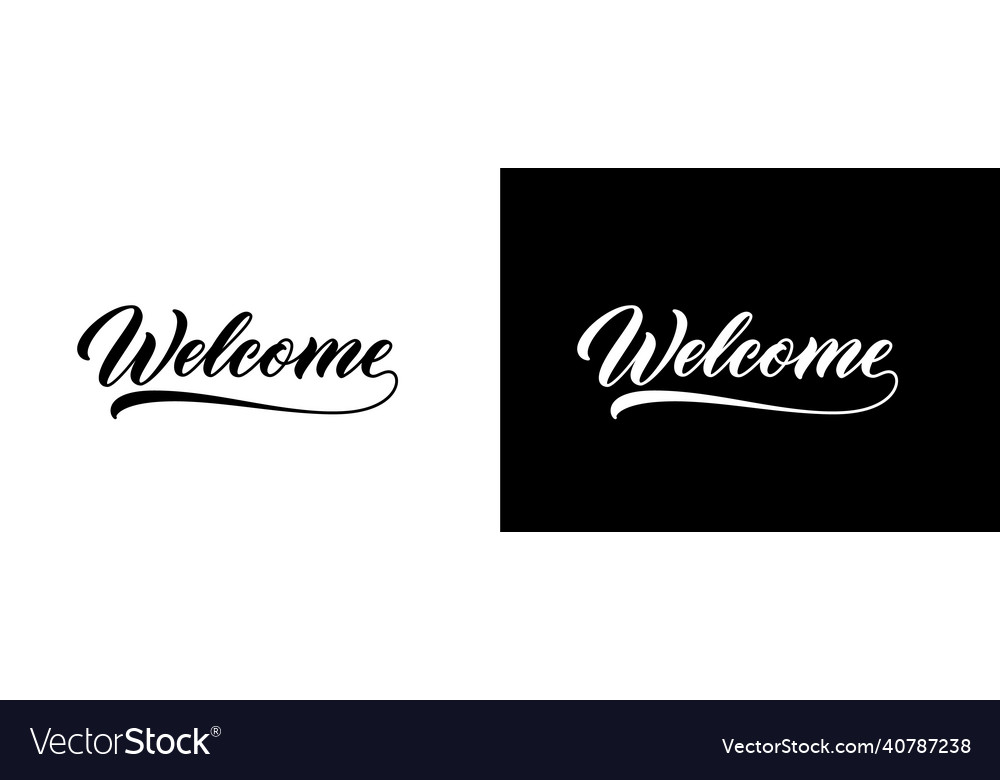 Elegant Welcome Sign with Script Text