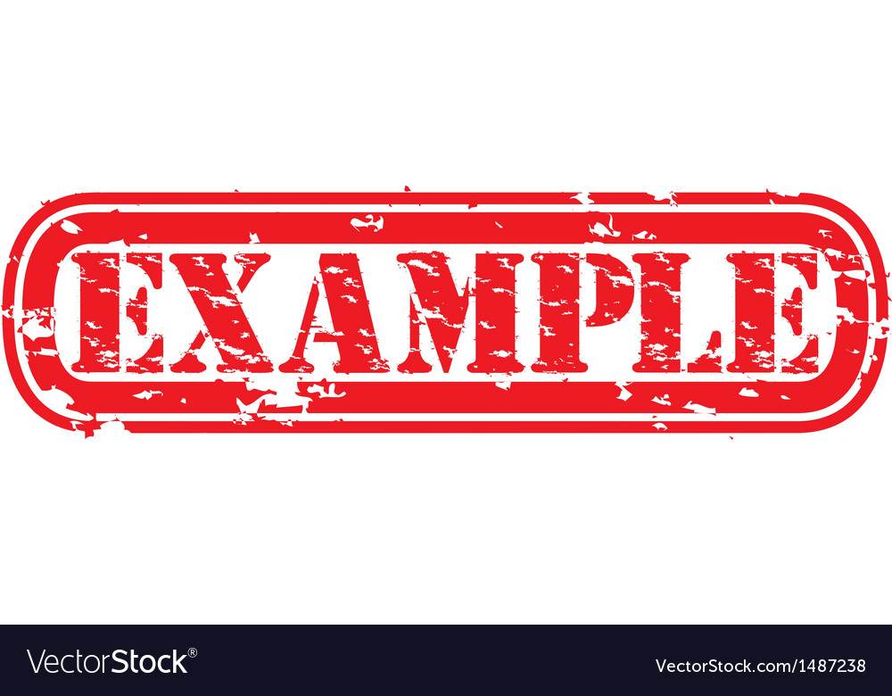 Example stamp Royalty Free Vector Image - VectorStock