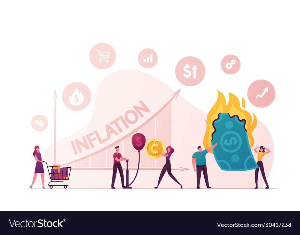 Inflation concept finance market risk crisis