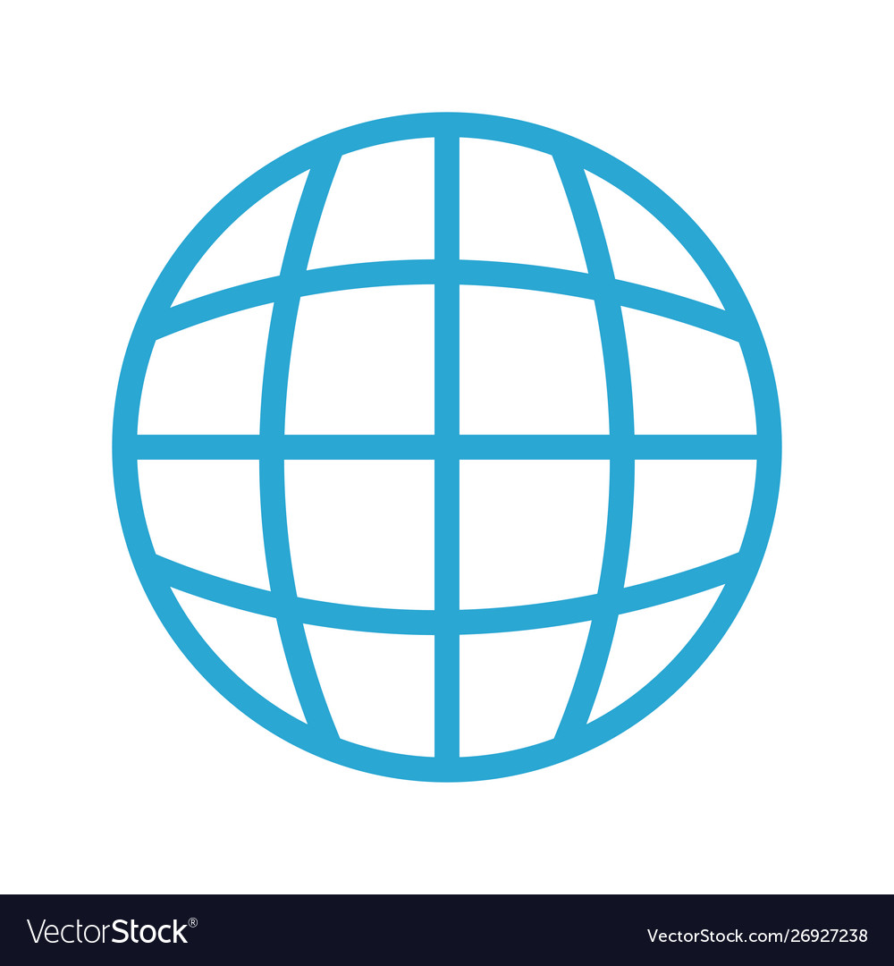 Isolated sphere global communication Royalty Free Vector