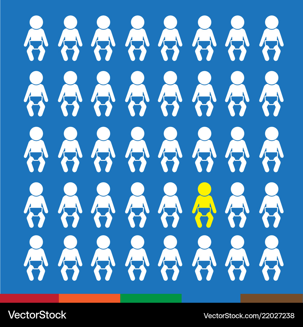 People icon think different design Royalty Free Vector Image