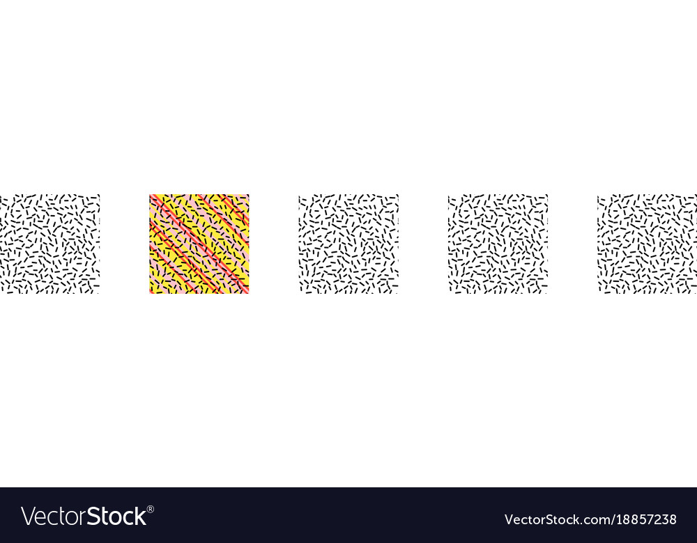 Retro seamless pattern in memphis style design