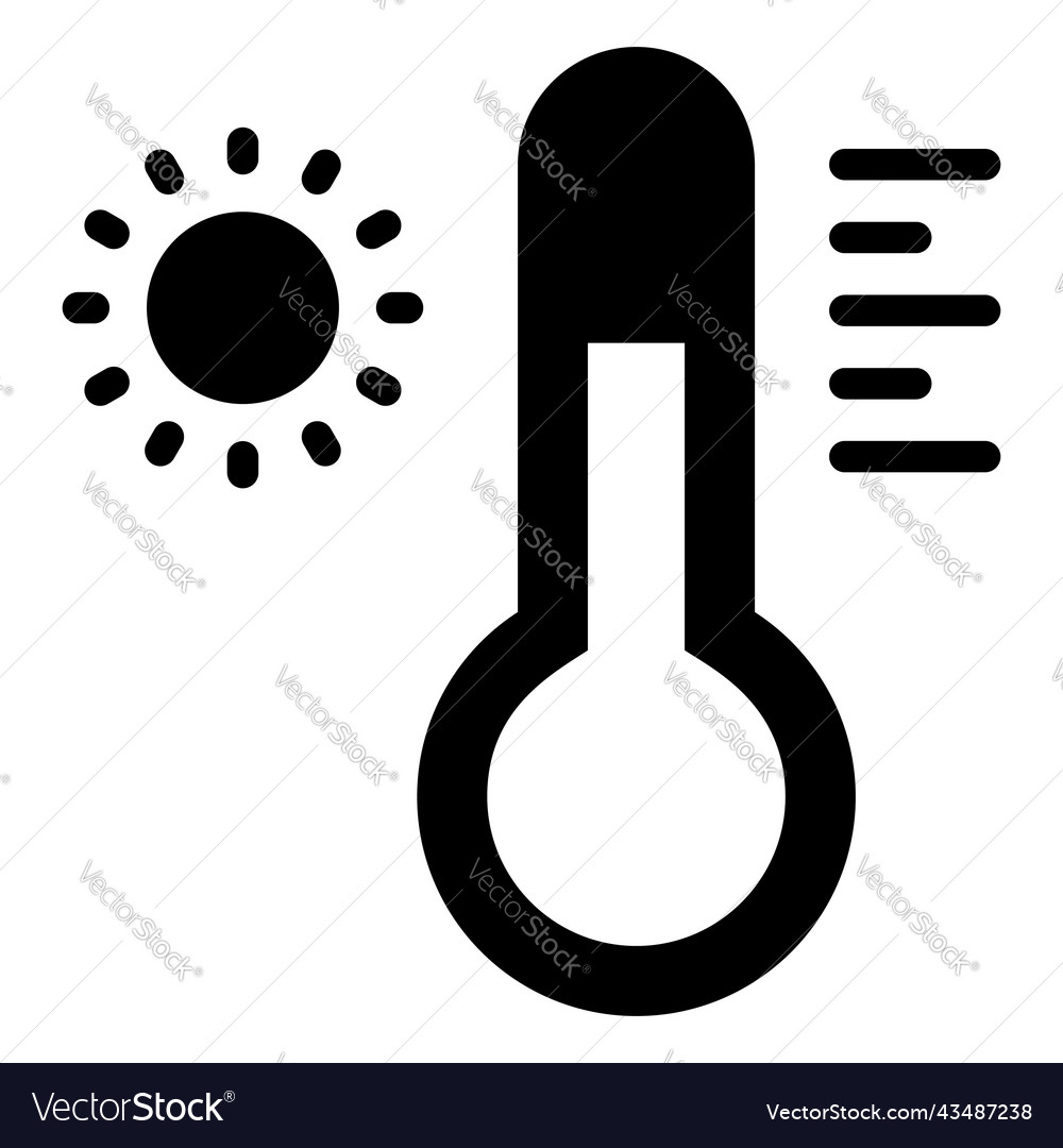 Temperate icon glyph style for web and mobile
