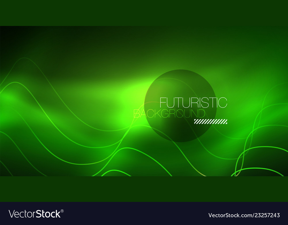 Abstract shiny glowinng color wave design element