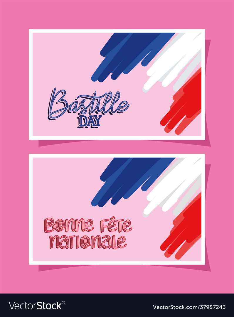 Bastille day postcards