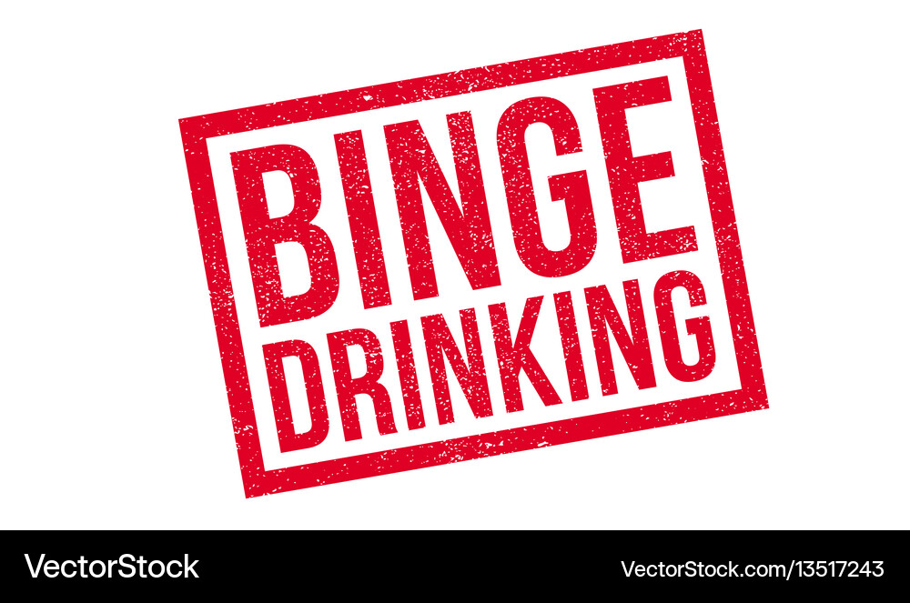 Binge drinking rubber stamp Royalty Free Vector Image
