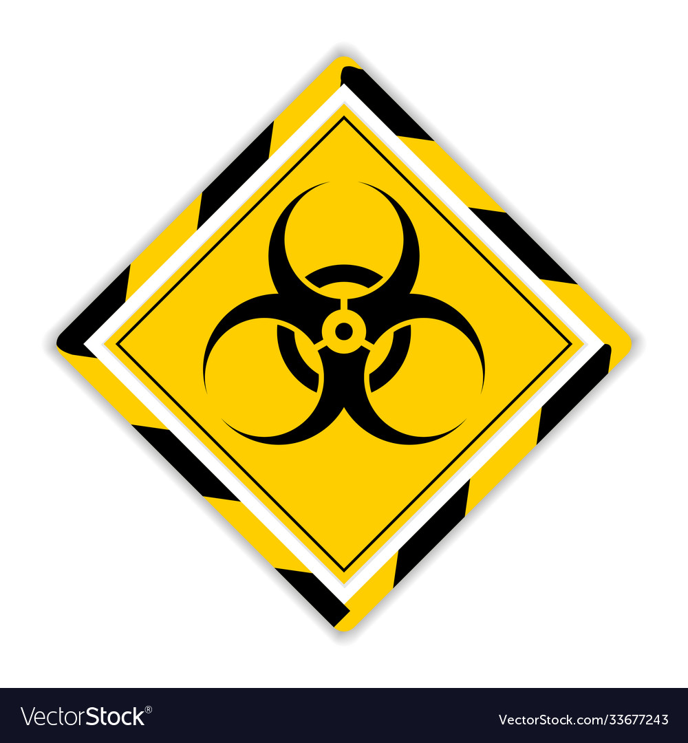 Biohazard or biological hazard warning sign