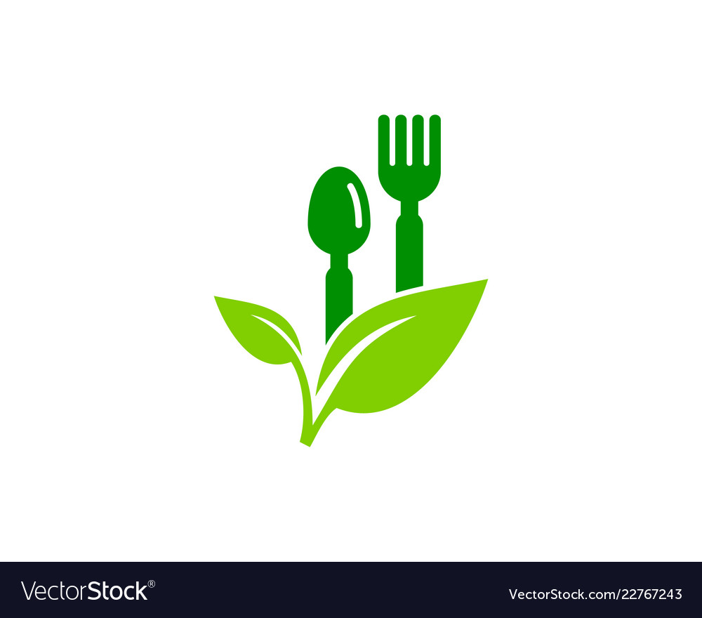 Nature food logo icon design Royalty Free Vector Image