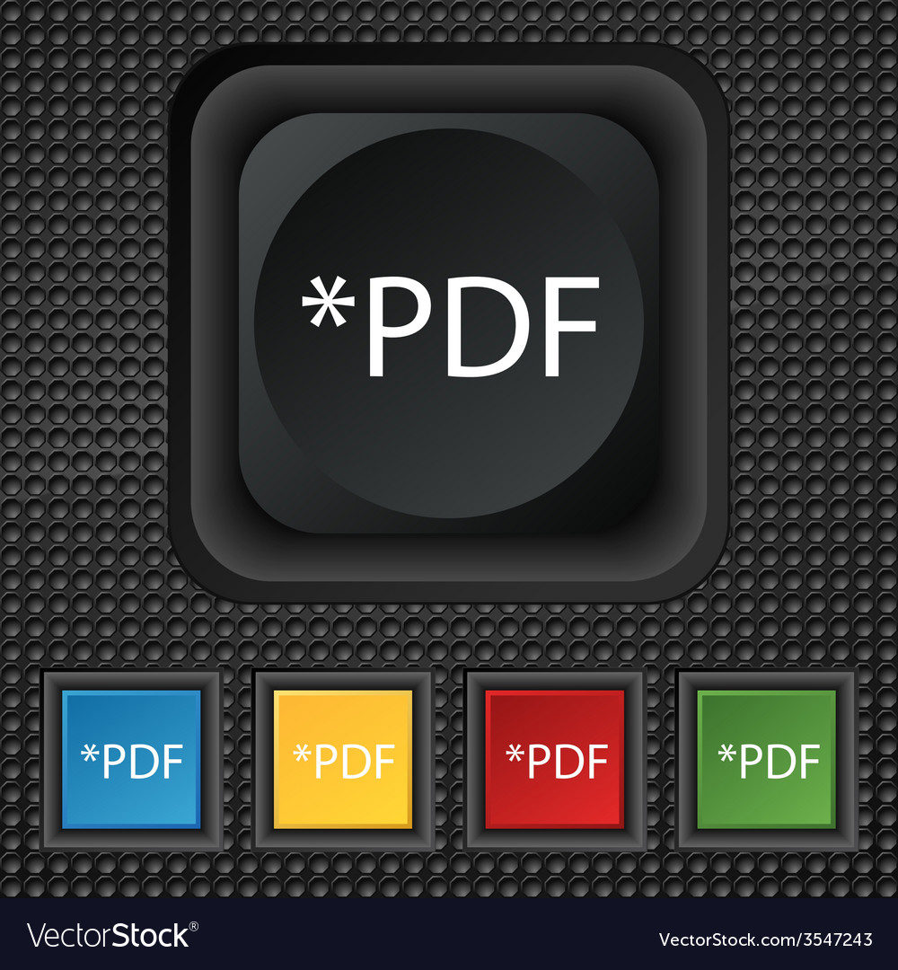 Pdf file document icon download button