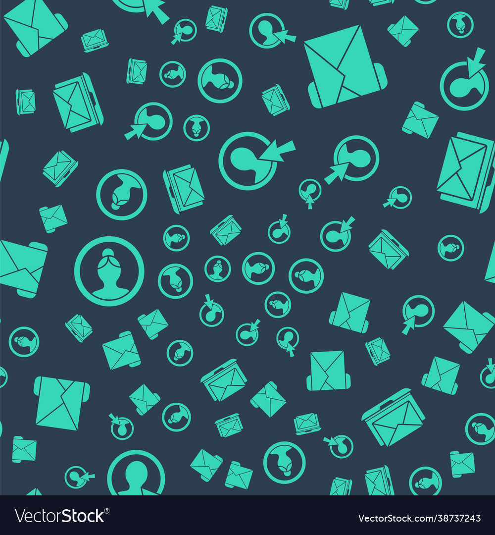 Set create account screen envelope vector image Set create account screen envelope