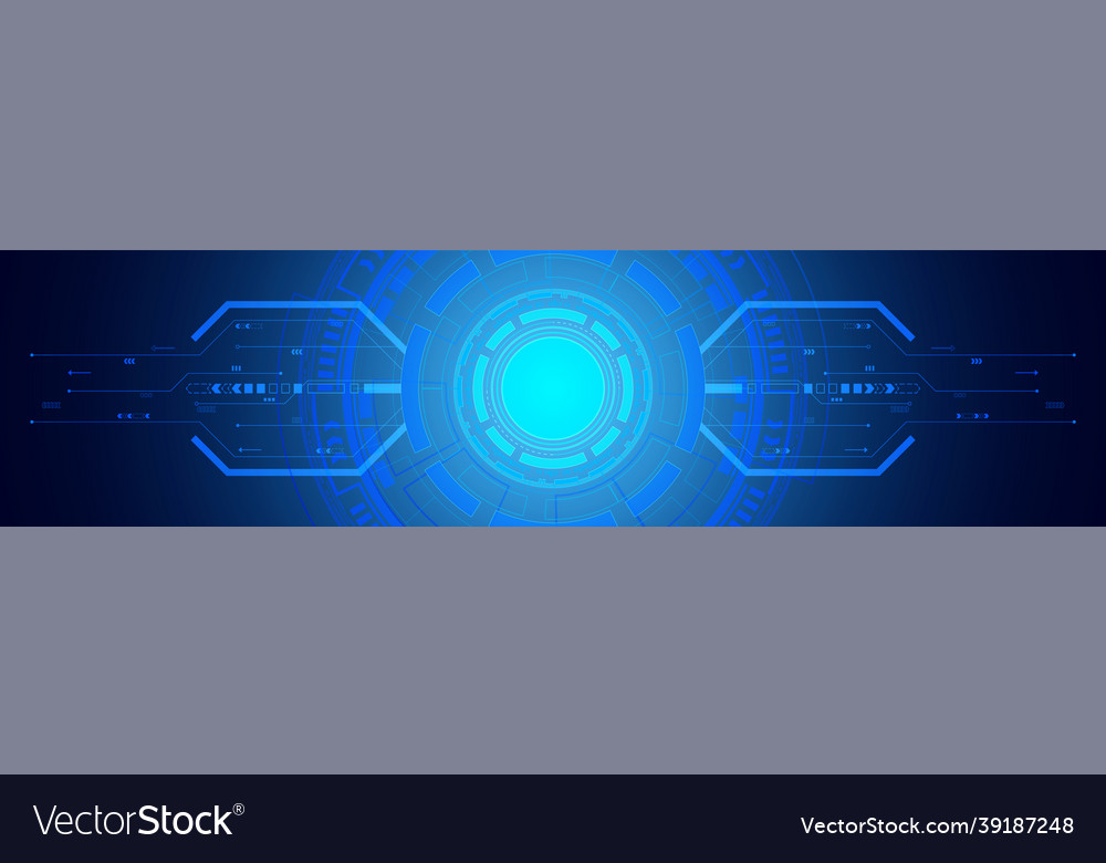 Abstract circle digital background circuit