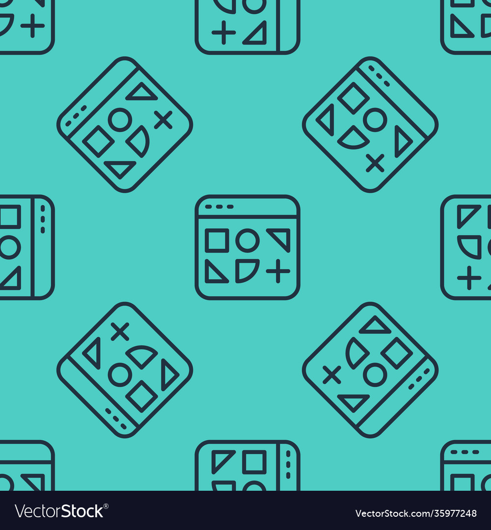 Black line different files icon isolated seamless