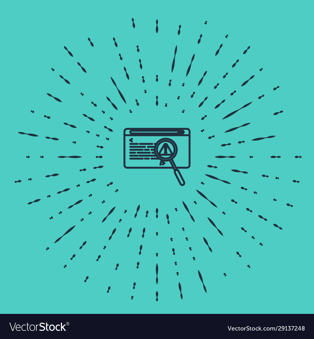 Black line system bug concept icon isolated vector image Black line system bug concept icon isolated