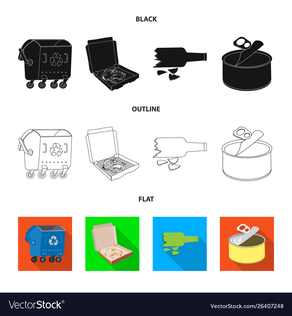 Design dump and sort icon set