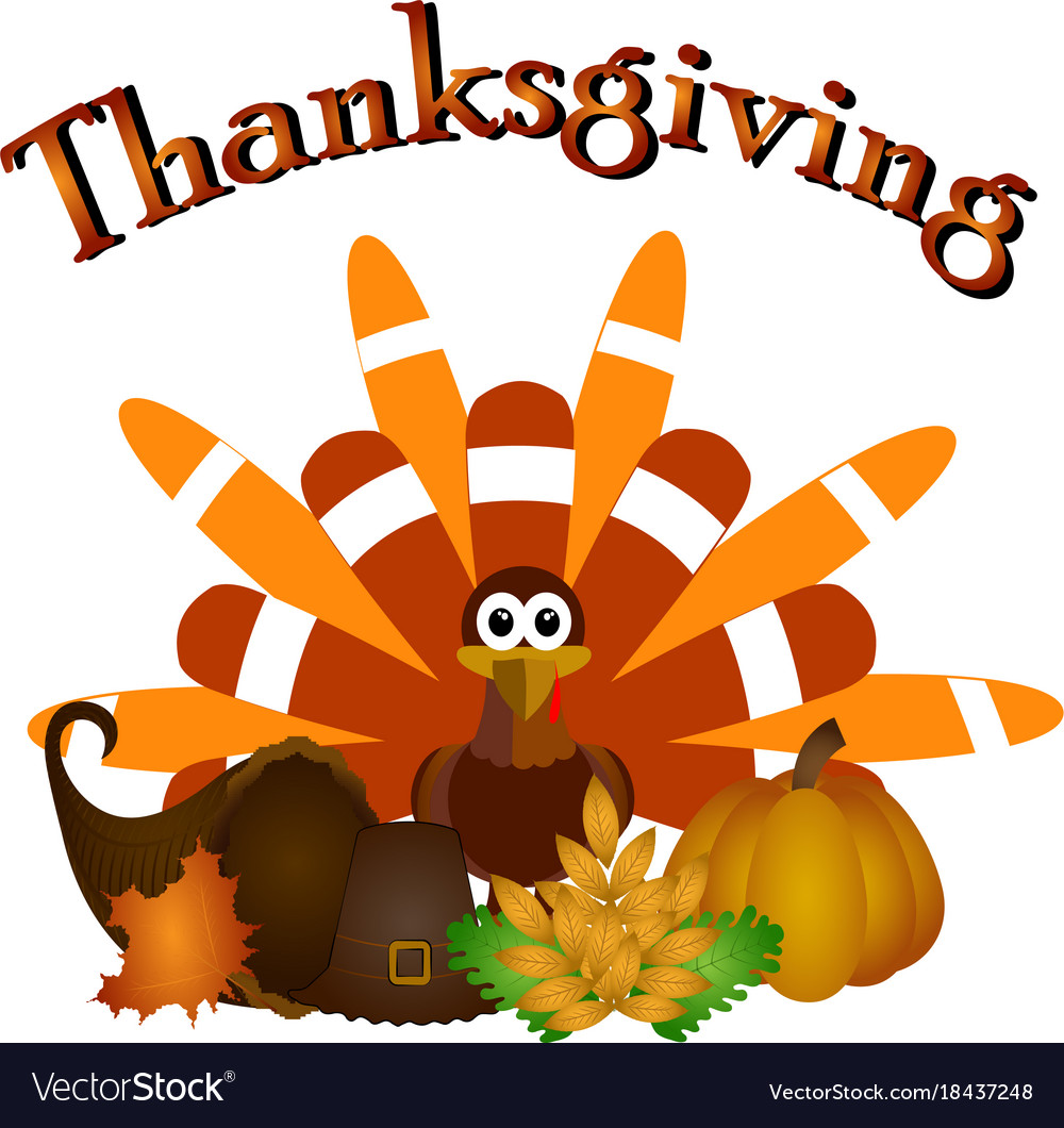 Happy thanksgiving day Royalty Free Vector Image