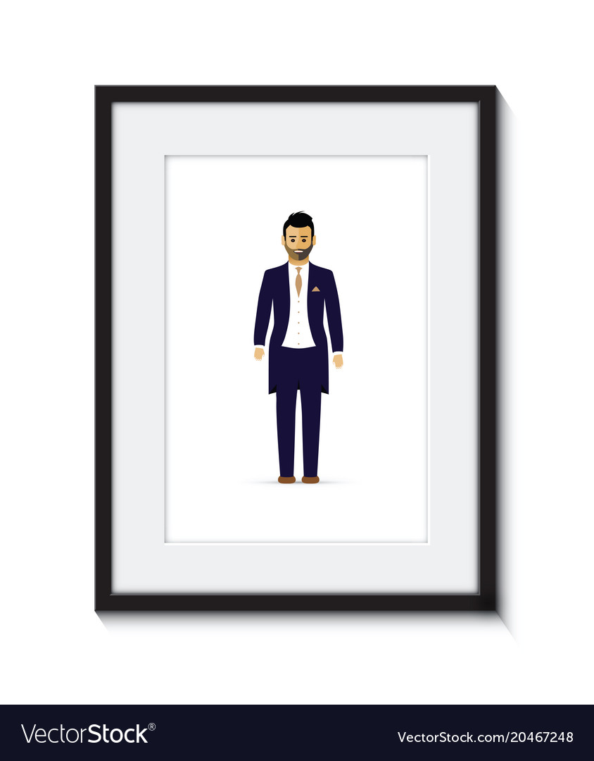Man in Suit, Picture Frame
