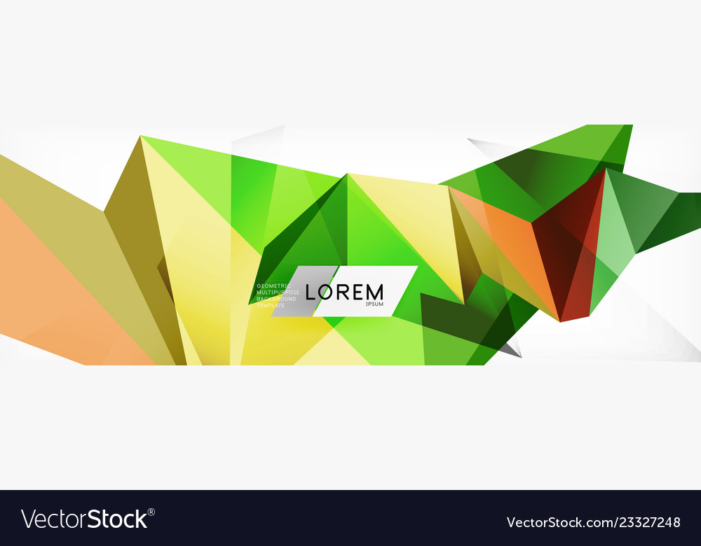 Mosaic triangular low poly style abstract Vector Image Mosaic triangular low poly style abstract