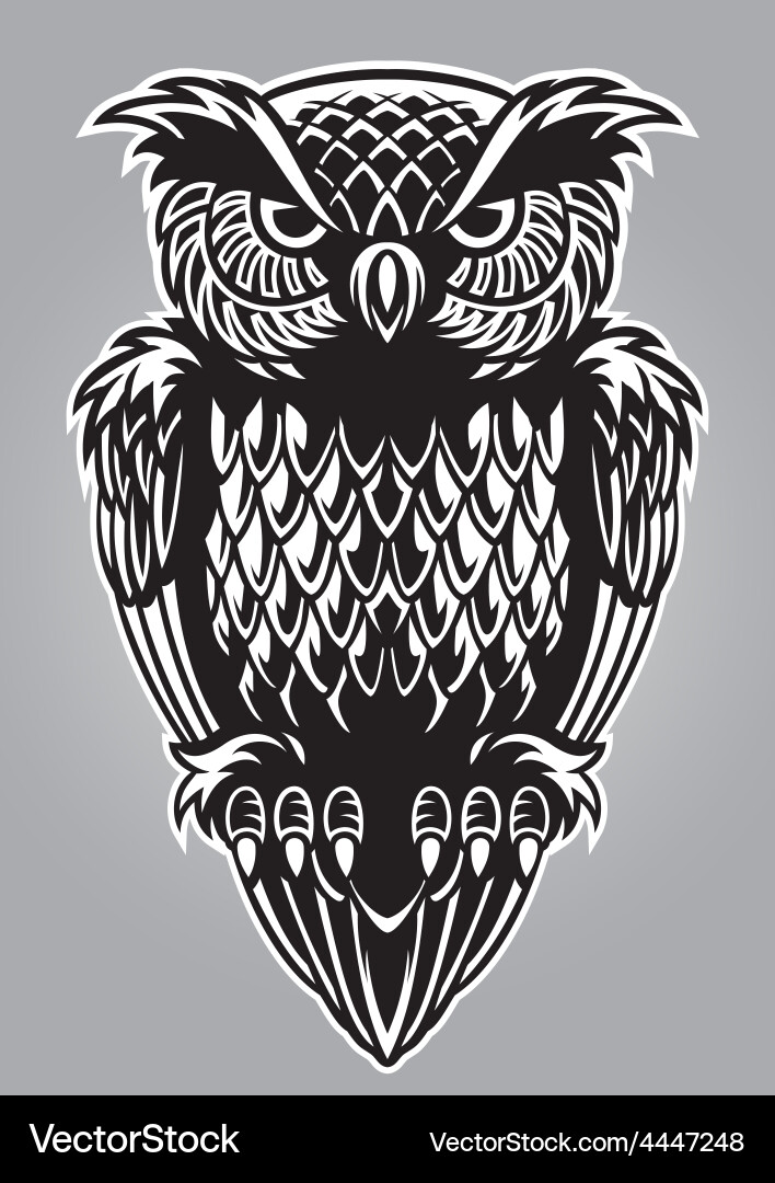 Owl bird Royalty Free Vector Image - VectorStock