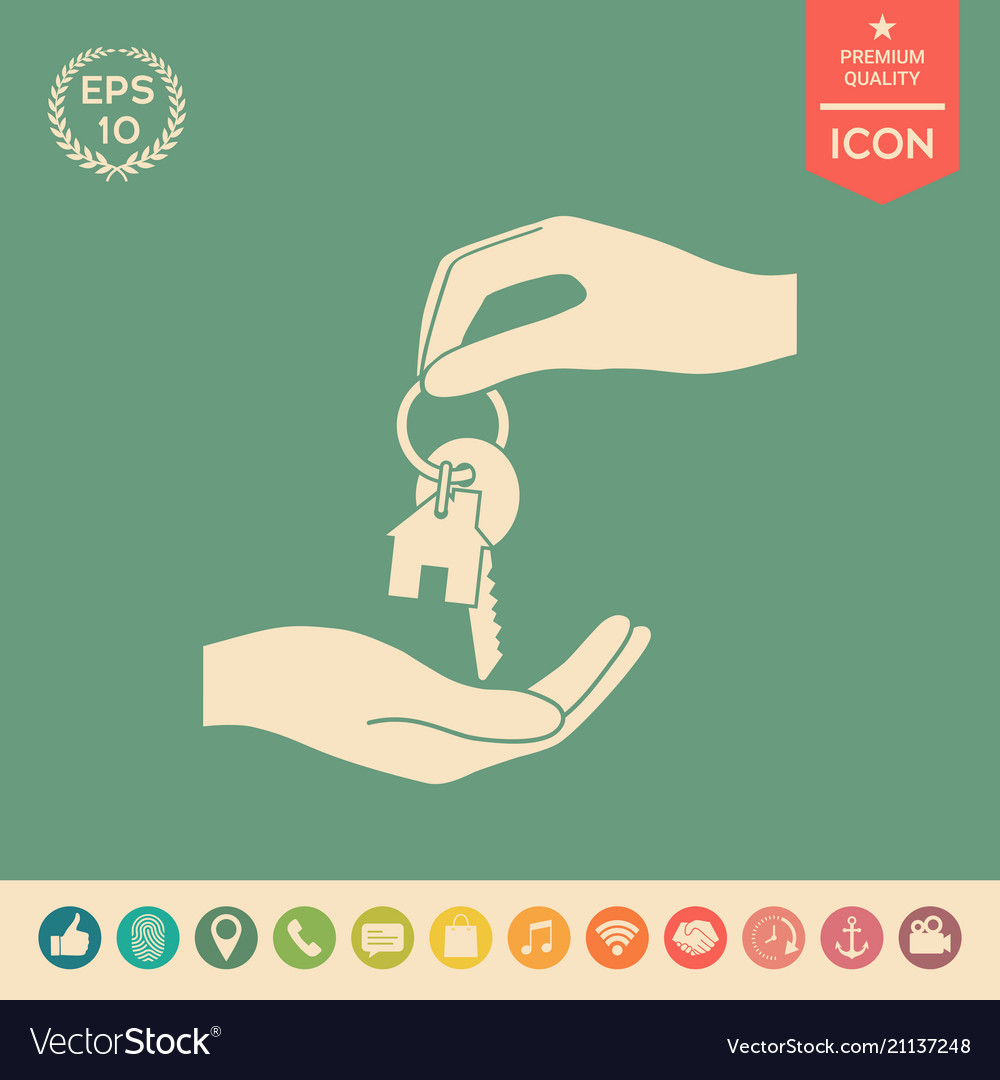 Receiving the key with keychain shaped like