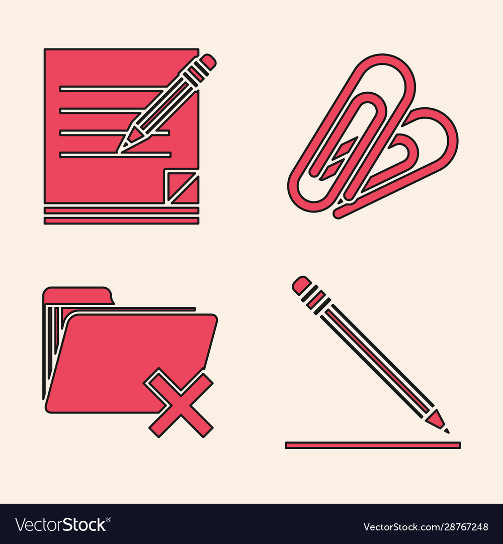 Set pencil with eraser and line blank notebook vector image Set pencil with eraser and line blank notebook