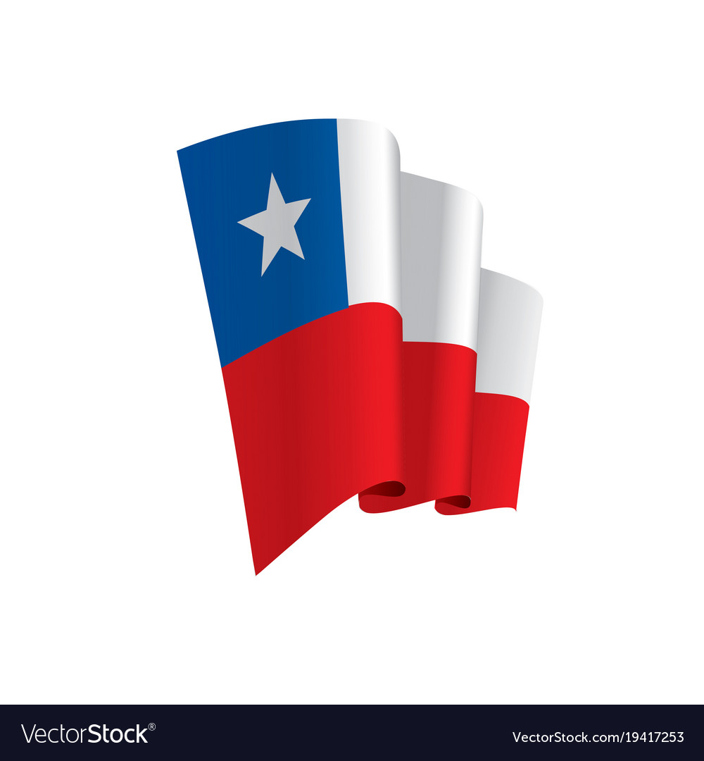 Chile flag Royalty Free Vector Image - VectorStock