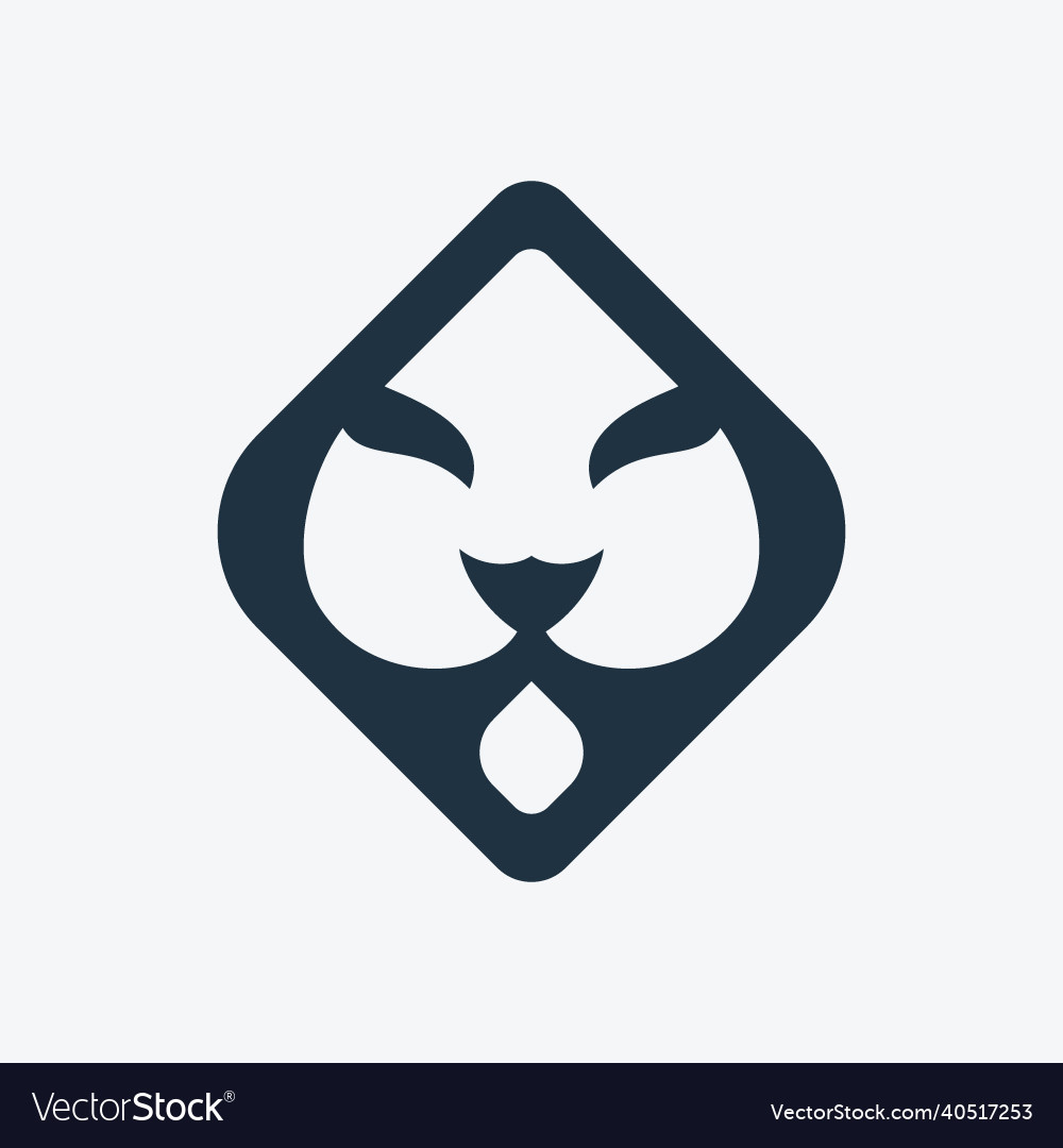 Lion head logo template