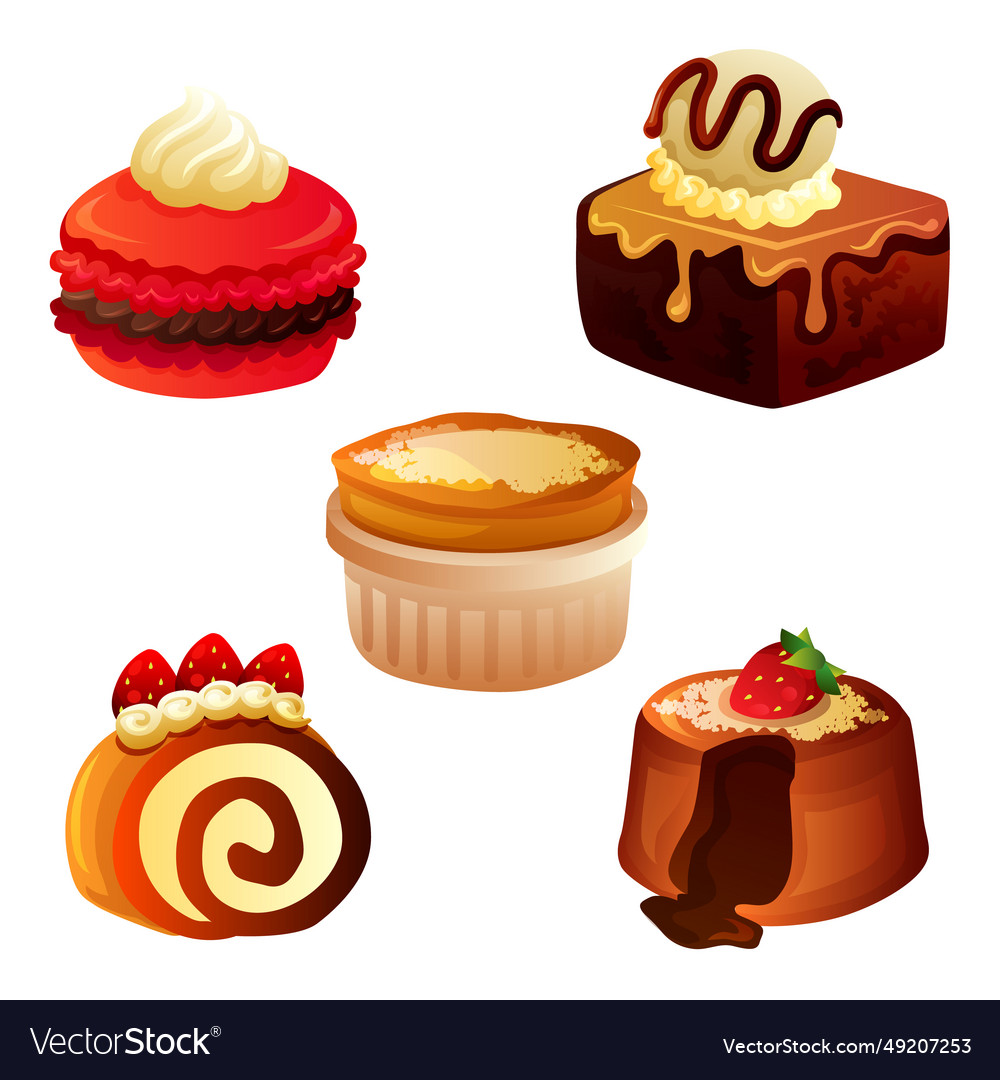 Mix dessert set icon