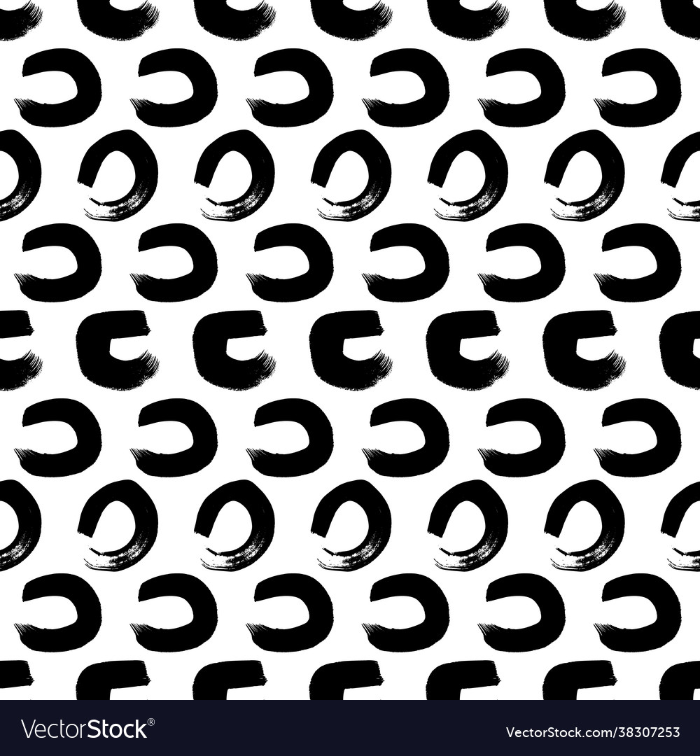 Seamless pattern with sketch circles shape Vector Image Seamless pattern with sketch circles shape