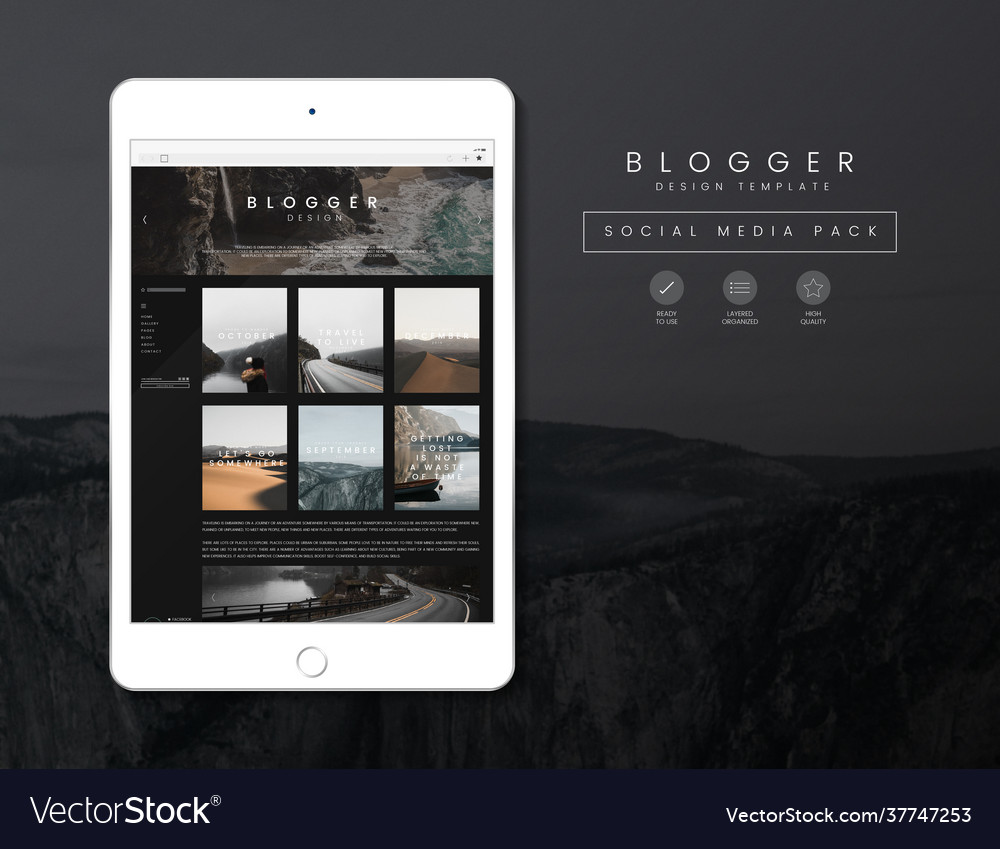 Travel blog template