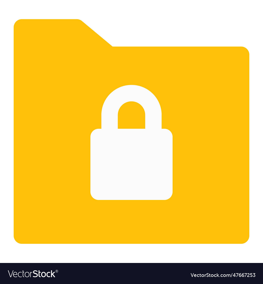 Use of lock system to protect folder data
